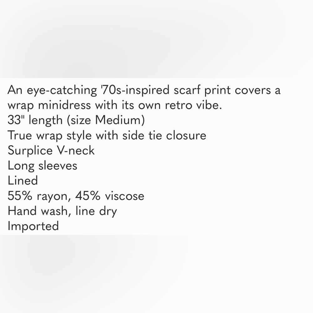 EUC Farm Rio Wrap Dress Large - Picture 6 of 6